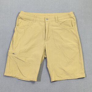 Patagonia Quandary Shorts Men's 32 Khaki Beige 10" Nylon Hiking Outdoor